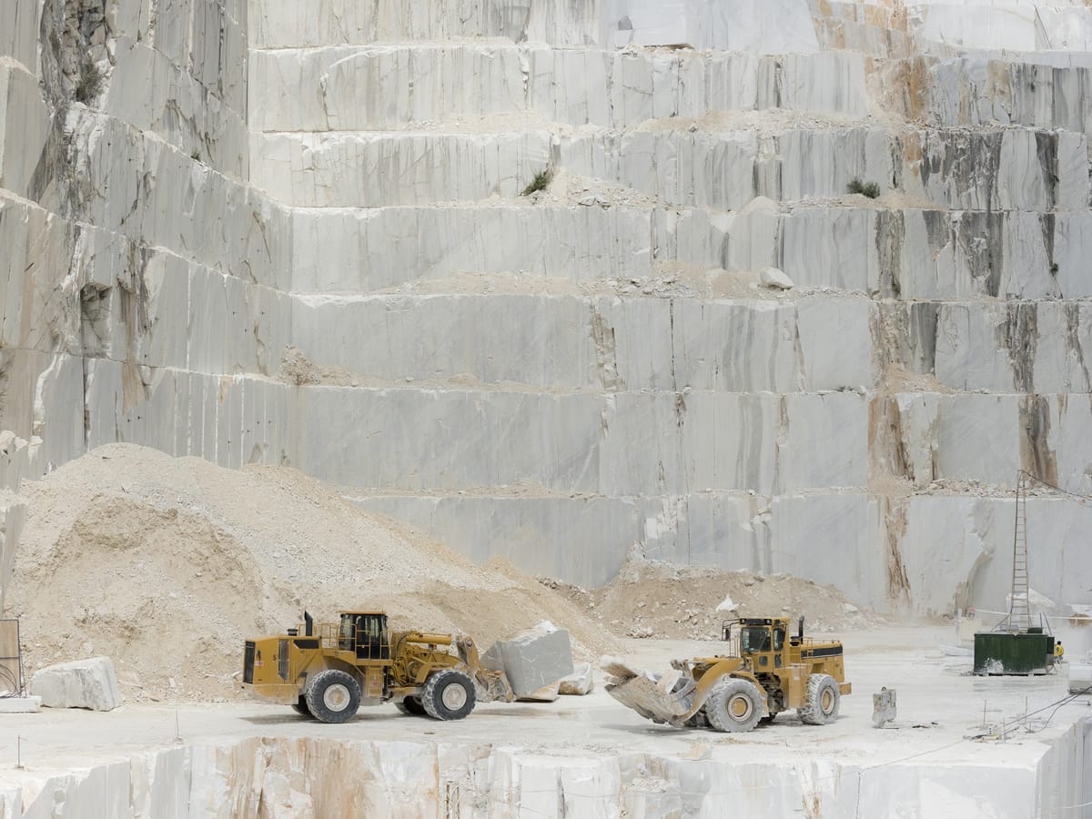 Cantera de mármol de Carrara